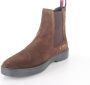 Bruin Tinten Classic Hilfiger Suede Chelsea boots Enkellaarsjes Heren Bruin - Thumbnail 9