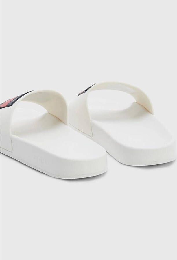 Tommy Hilfiger Pool Slides Essential Dames Slippers Off White