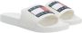 Tommy Hilfiger Pool Slides Essential Dames Slippers Off White - Thumbnail 6