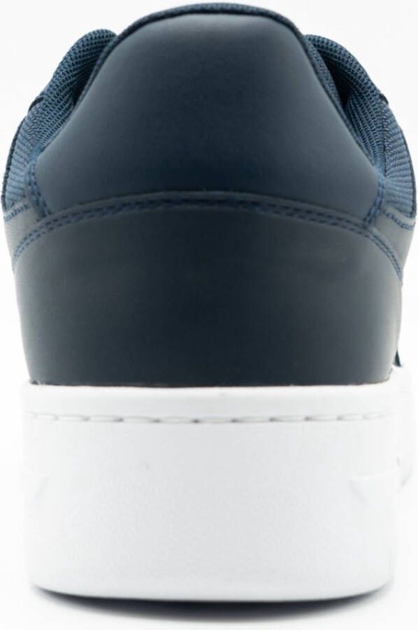 Tommy Hilfiger Retro Basket leren heren sneakers Blauw Uitneembare zool