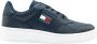 Tommy Hilfiger Retro Basket leren heren sneakers Blauw Uitneembare zool - Thumbnail 20