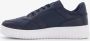 Tommy Hilfiger Retro Basket leren heren sneakers Blauw Uitneembare zool - Thumbnail 9