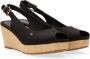 Tommy Hilfiger Sleehaksandaaltjes ICONIC ELENA SLING BACK WEDGE zomerschoen sandaal keilhak met verstelbare gesp - Thumbnail 5