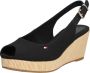 Tommy Hilfiger Sleehaksandaaltjes ICONIC ELENA SLING BACK WEDGE zomerschoen sandaal keilhak met verstelbare gesp - Thumbnail 10