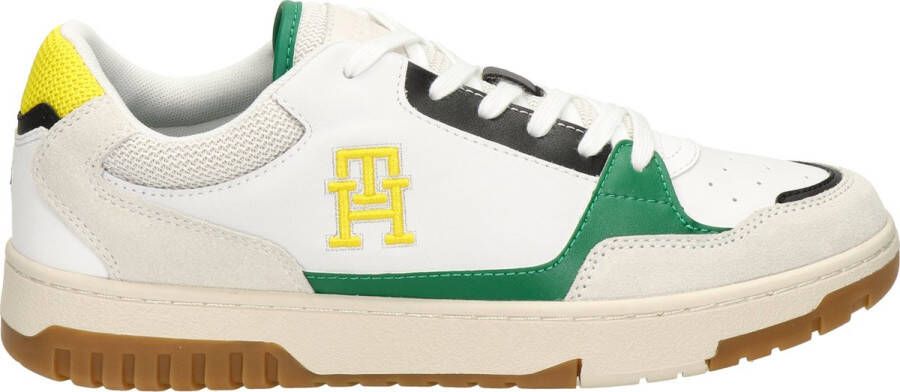 Tommy Hilfiger Sport Tommy Hilfiger Basket Street Mix heren sneaker Wit multi