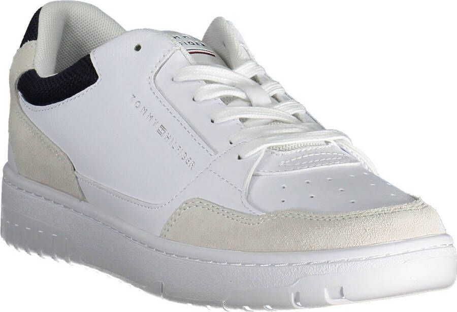 Tommy Hilfiger Sneakers TH BASKET CORE LTH MIX ESS met contrastafwerkingen vrijetijdsschoen halfhoge schoen veterschoen - Foto 10