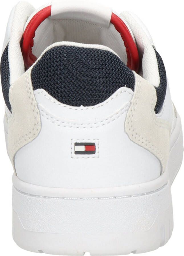 Tommy Hilfiger Sneakers TH BASKET CORE LTH MIX ESS met contrastafwerkingen vrijetijdsschoen halfhoge schoen veterschoen - Foto 8