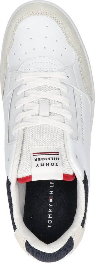 Tommy Hilfiger Sneakers TH BASKET CORE LTH MIX ESS met contrastafwerkingen vrijetijdsschoen halfhoge schoen veterschoen - Foto 9