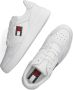 Tommy Hilfiger Tommy Jeans Tommy Jeans Retro Basket Lage sneakers Leren Sneaker Wit - Thumbnail 9