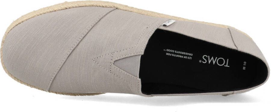 TOMS Alp Rope 2.0 heren espadrilles Grijs