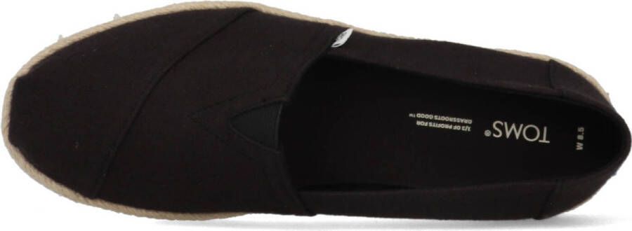 TOMS Alpargata dames espadrille Zwart