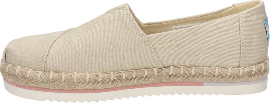 TOMS Alpargata Platform Rope Espadrilles Dames Beige