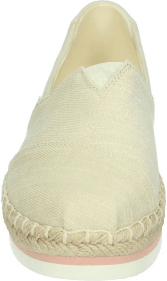 TOMS Alpargata Platform Rope Espadrilles Dames Beige