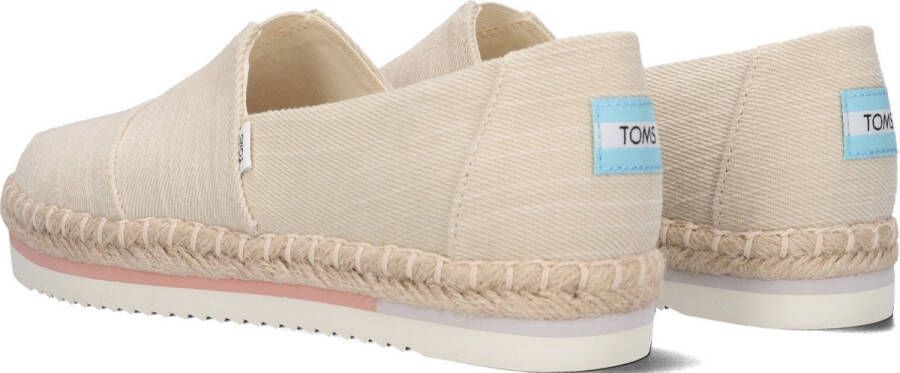 TOMS Alpargata Platform Rope Espadrilles Dames Beige