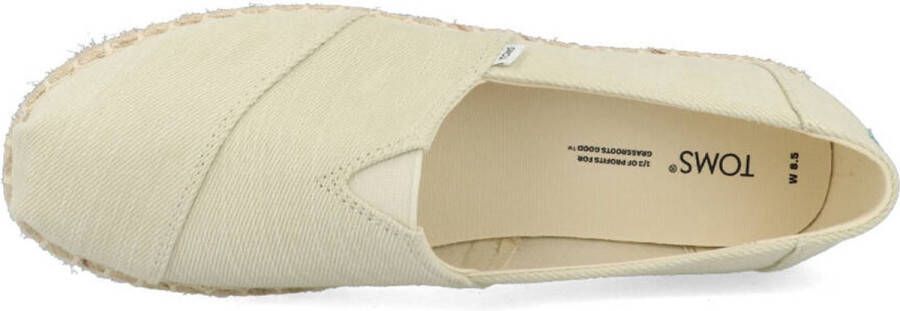 TOMS Alpargata Platform Rope Espadrilles Dames Beige