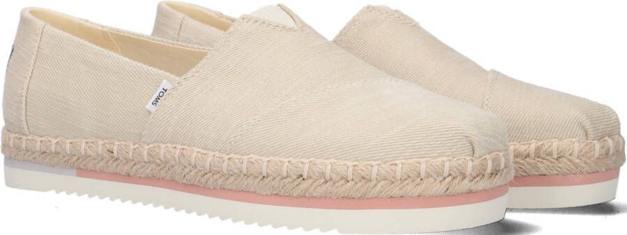 TOMS Alpargata Platform Rope Espadrilles Dames Beige