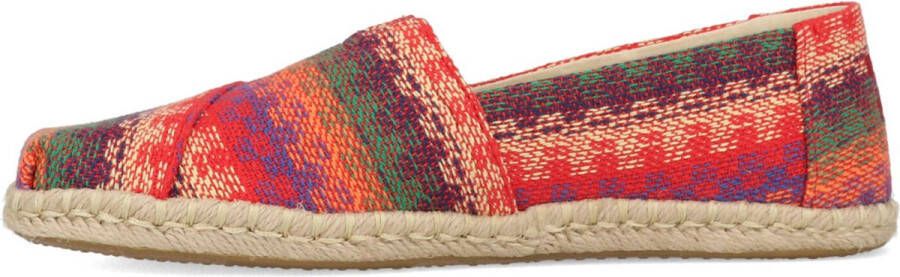 TOMS Alpargata Rope dames espadrille Rood multi