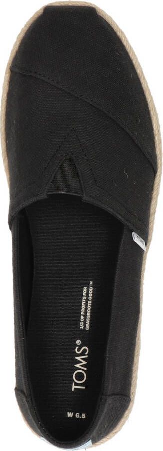 TOMS Alpargata Rope Espadrilles Dames Zwart