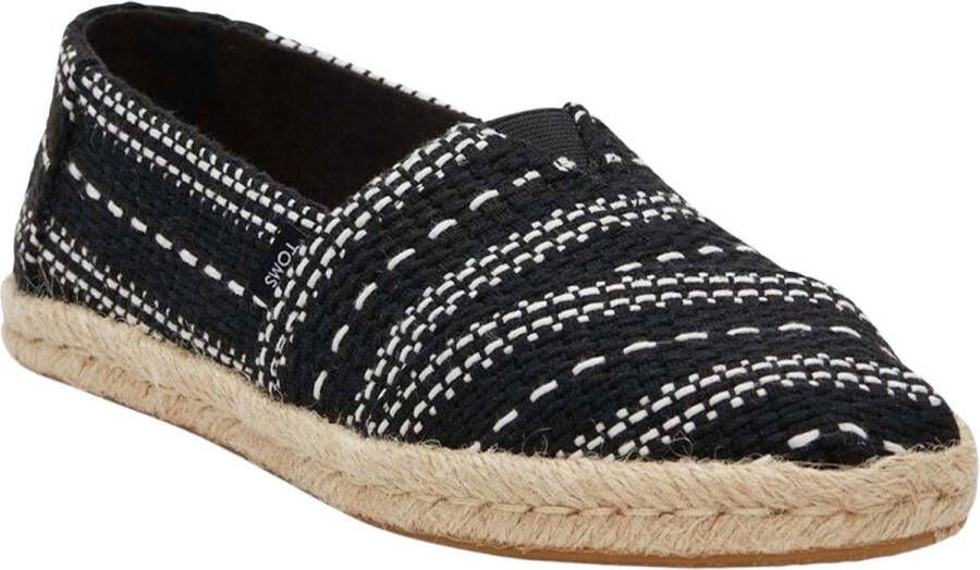 TOMS Dames Alpargata Rope Loafers Zwart