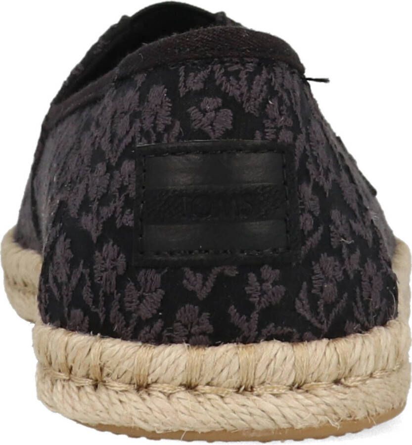 TOMS Dames Alpargata Rope Loafers Zwart