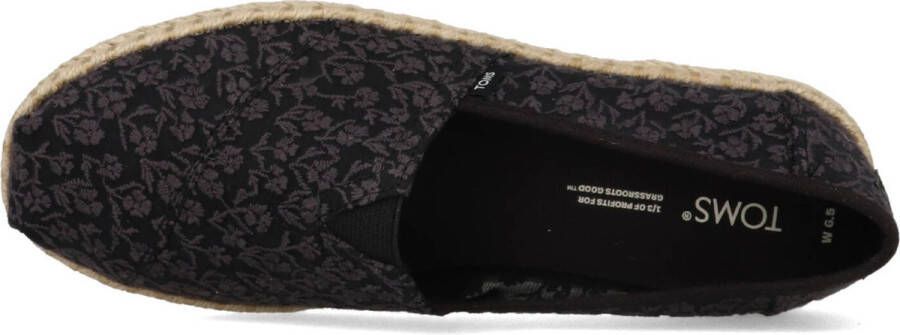 TOMS Dames Alpargata Rope Loafers Zwart