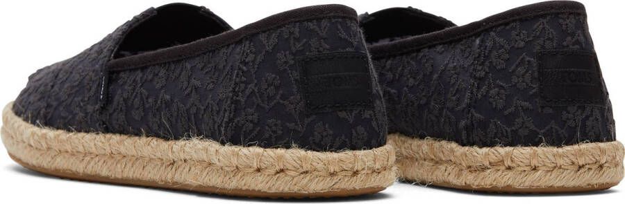 TOMS Dames Alpargata Rope Loafers Zwart