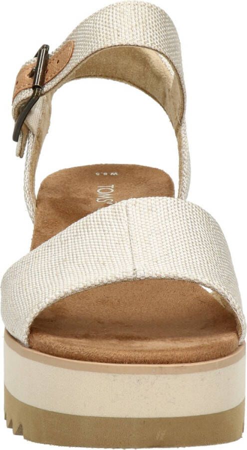 TOMS Diana Sandalen Met Sleehak Dames Beige