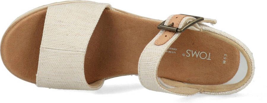 TOMS Diana Sandalen Met Sleehak Dames Beige