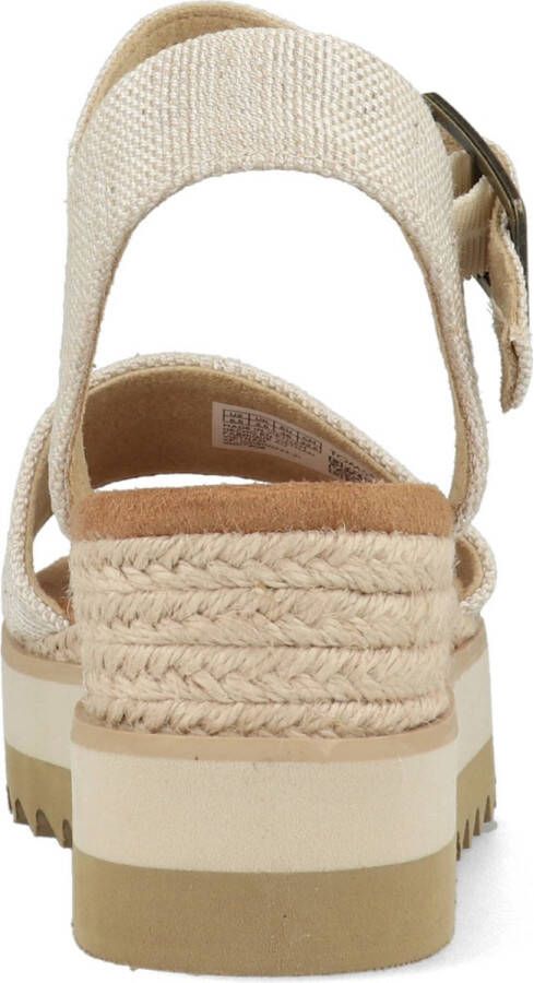 TOMS Diana Sandalen Met Sleehak Dames Beige