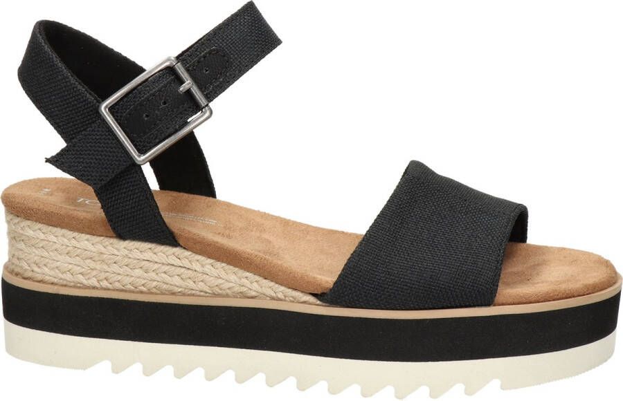 TOMS Diana Sandalen Met Sleehak Dames Zwart