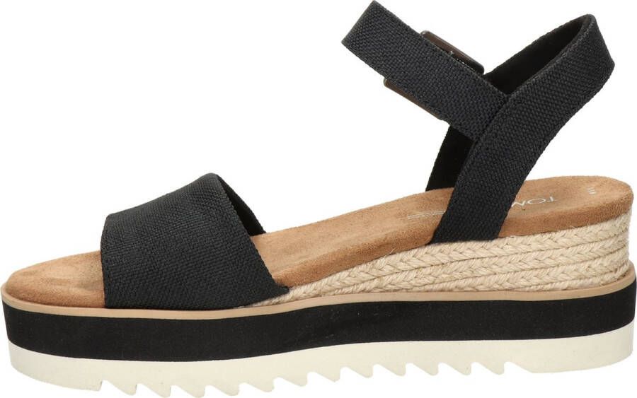 TOMS Diana Sandalen Met Sleehak Dames Zwart