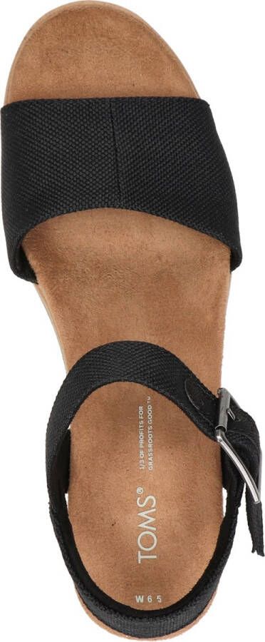 TOMS Diana Sandalen Met Sleehak Dames Zwart