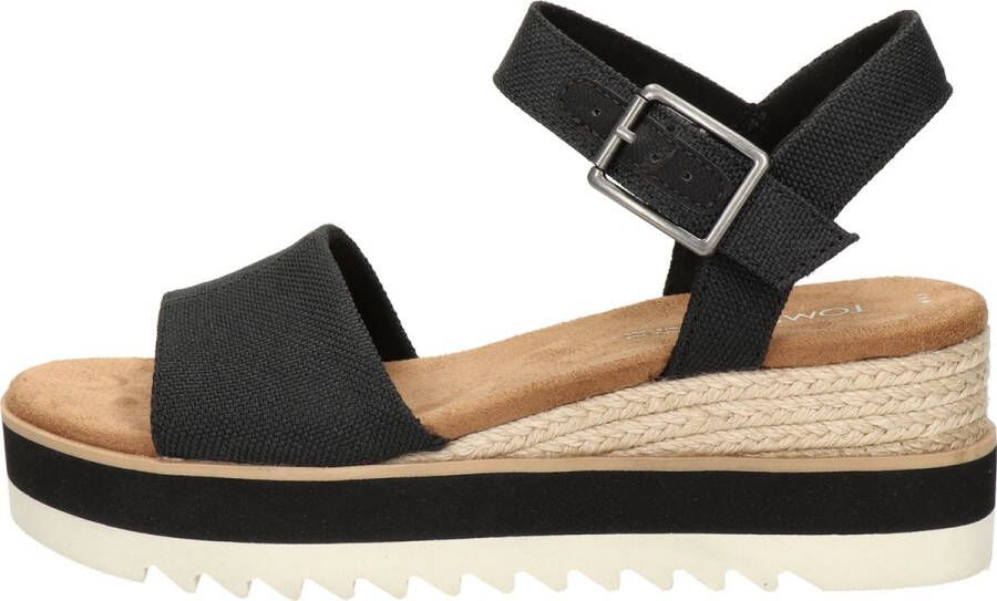 TOMS Diana Sandalen Met Sleehak Dames Zwart