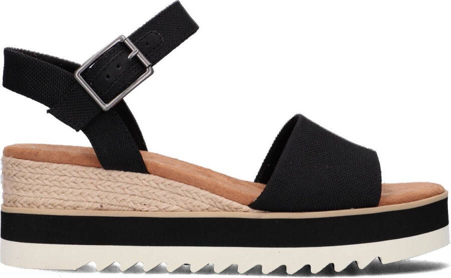 TOMS Diana Sandalen Met Sleehak Dames Zwart