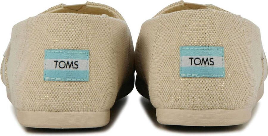 TOMS Espadrilles Dames Instappers Damesschoenen Canvas Alpargata met Beige combi