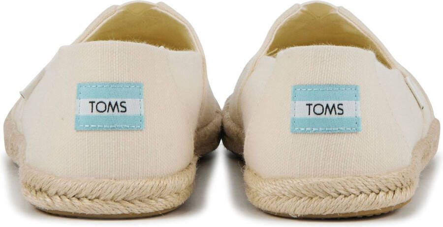 TOMS Espadrilles Female Instappers Damesschoenen Canvas Alpargata Rope Gebroken wit