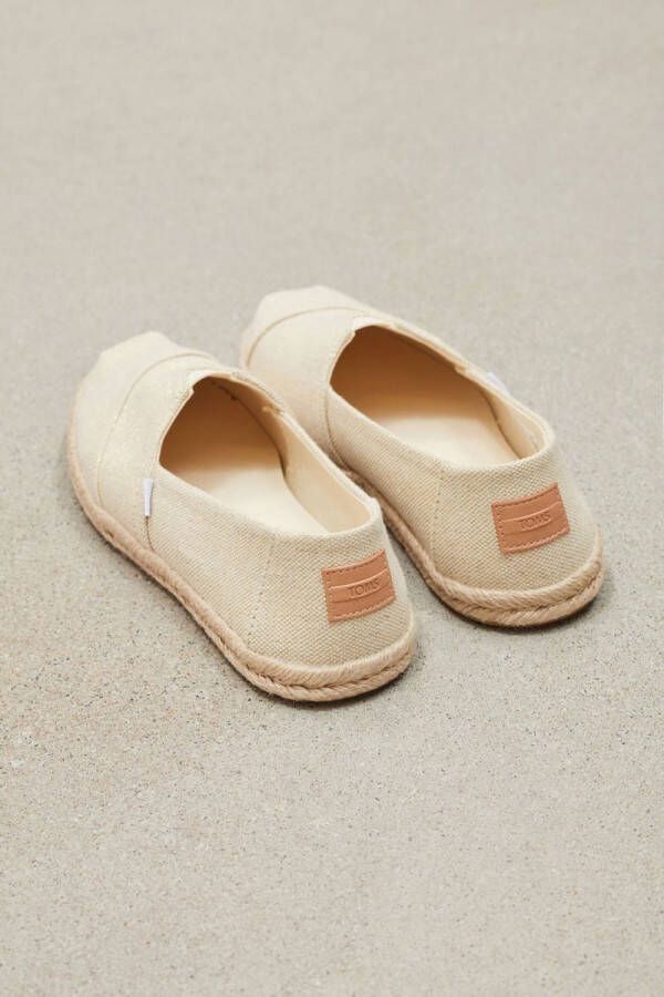 TOMS Espadrilles Female Instappers Damesschoenen Canvas Alpargata ropemet Beige combi