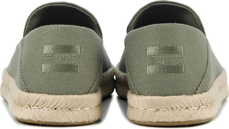 TOMS Espadrilles Heren Instappers Herenschoenen Canvas Santiago Groen