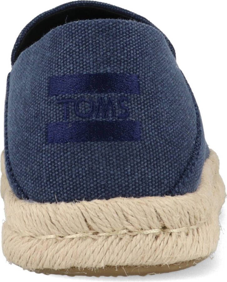 TOMS Santiago Recycled Cotton Canvas Blue Slip-on - Foto 11