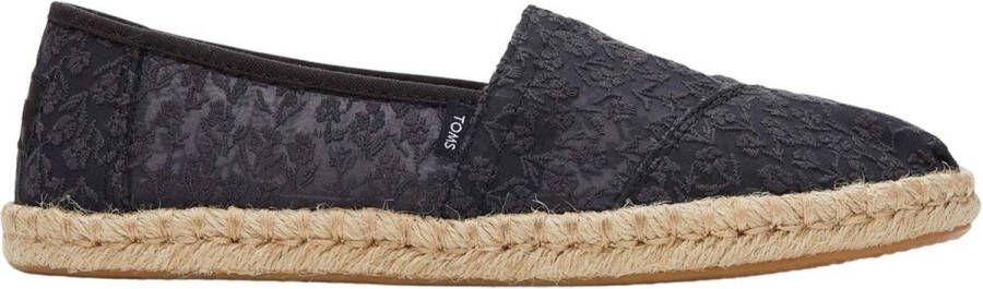 TOMS Schoenen Zwart Alpargata rope loafers zwart