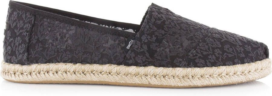 TOMS Schoenen Zwart Alpargata rope loafers zwart