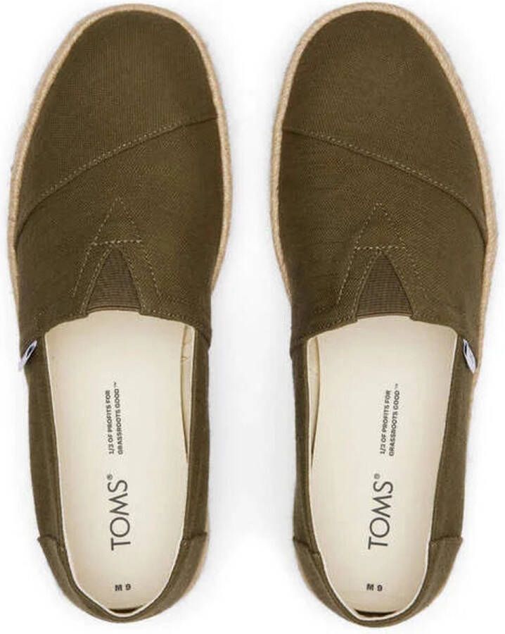 TOMS Shoes ALPARGATA ROPE 2.0 Instappers Groen