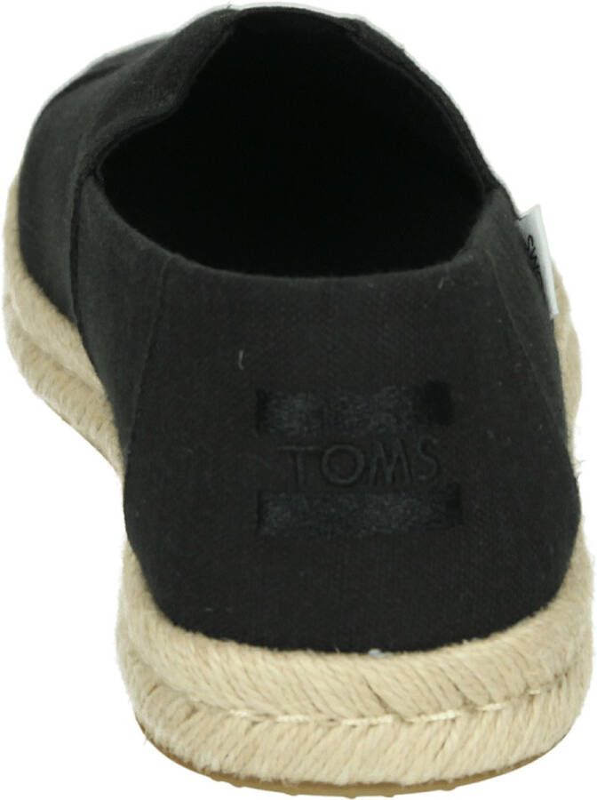 TOMS Shoes ALPARGATA ROPE 2.0 Volwassenen Instappers Zwart