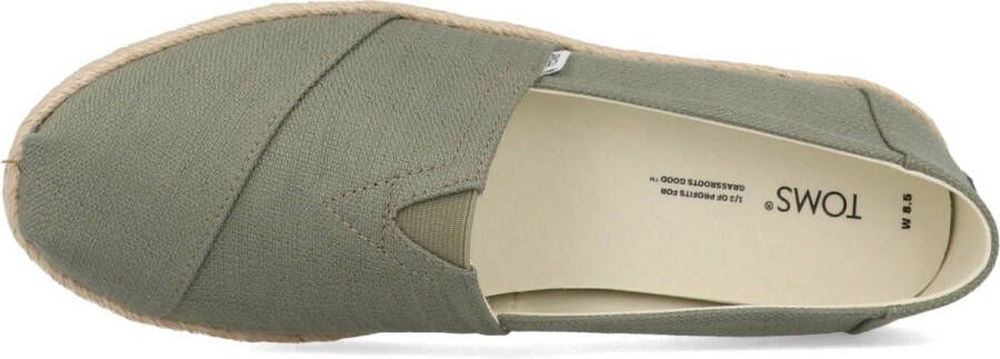 TOMS Shoes ALPARGATA ROPE Volwassenen Instappers Groen