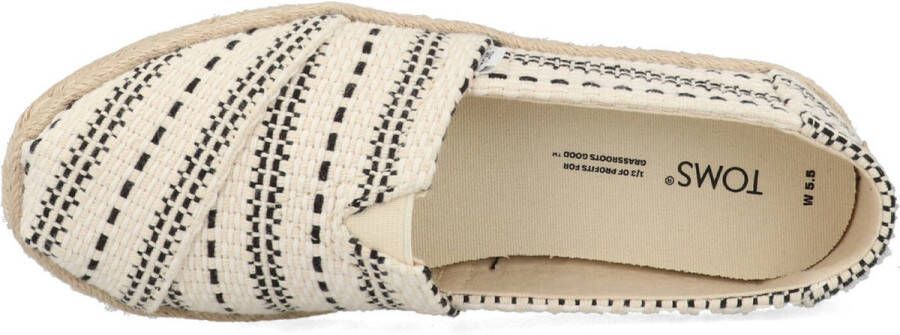 TOMS Shoes ALPARGATA ROPE Volwassenen Instappers Wit beige