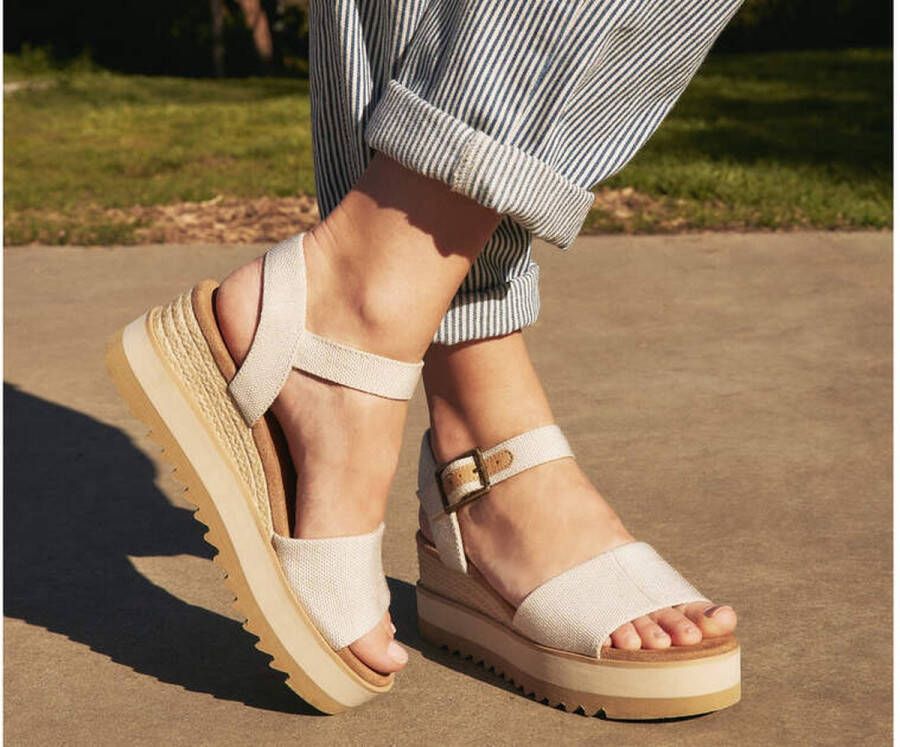 TOMS Shoes DIANA Volwassenen Sandalen met hak Wit beige