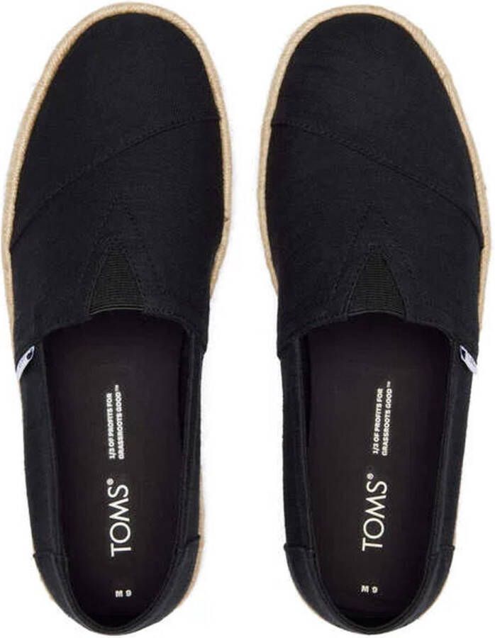 TOMS Alp Rope 2.0 Loafers Instappers Heren Zwart