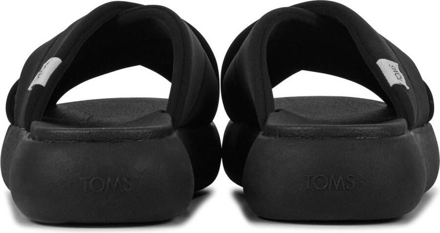 TOMS Slippers Slides Dames Mallow Crossover Zwart - Foto 6