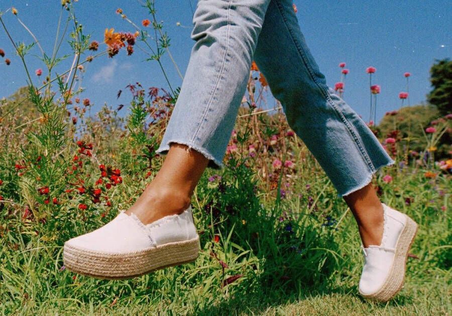 TOMS Valencia Espadrilles Dames Wit