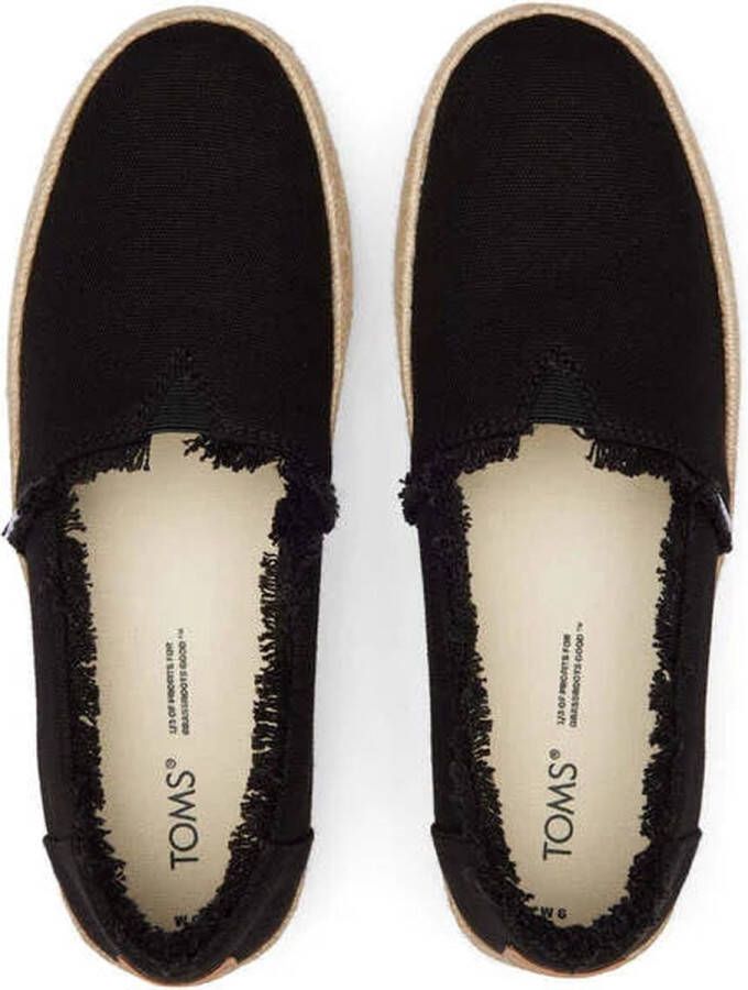 TOMS Valencia Espadrilles Dames Zwart